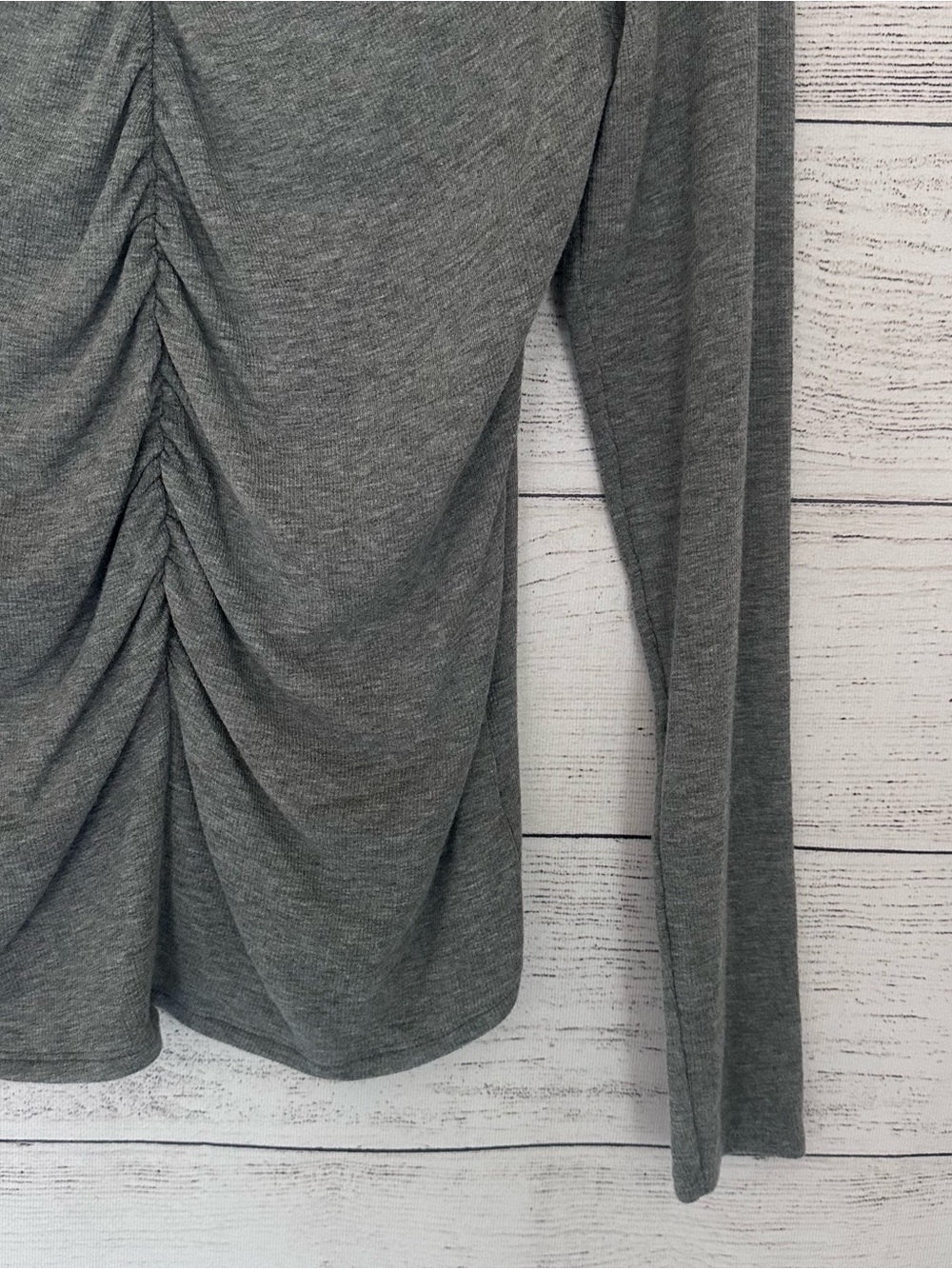 Veronica Beard the Theresa Turtleneck in Heather Grey. - Picture 5 of 8